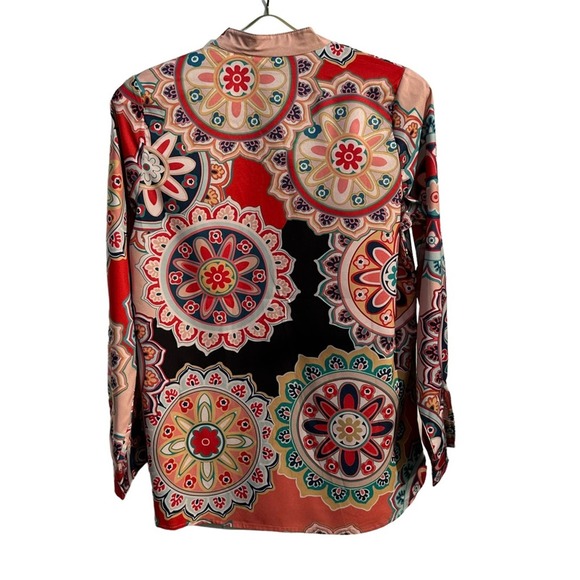 MISLOOK -  colorful boho style tunic top. Size S, retro looking - Picture 2 of 10
